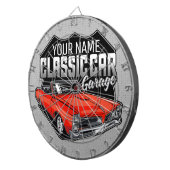 1966パーソナライズされたコンバーチクラシックブル車庫 ダーツボード (正面右)