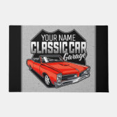 1966パーソナライズされたコンバーチクラシックブル車庫 ドアマット (正面)