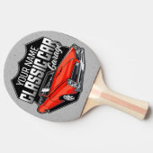 1966パーソナライズされたコンバーチクラシックブル車庫 卓球ラケット (横)