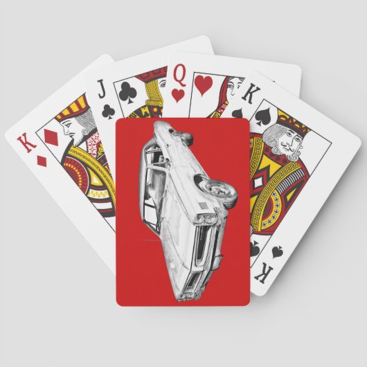 1966ポンティアックレマンカーイラストレーション トランプ (裏面)