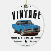 1966ポンティアックGTOヴィンテージガレージ セラミックオーナメント (左)