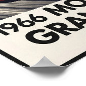 1966モナコグランプリヴィンテージウォールのポスター ポスター (角)