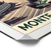 1966モナコグランプリヴィンテージウォールのポスター ポスター (角)