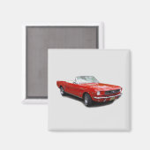 1966レッドコンバーチブルマグネット マグネット (正面/裏面)