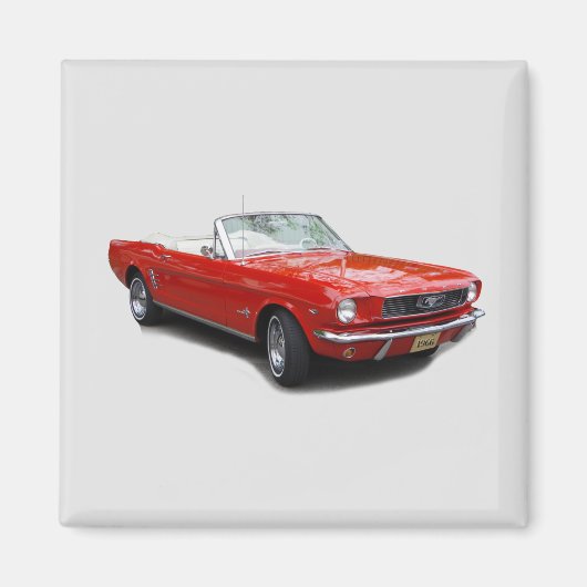1966レッドコンバーチブルマグネット マグネット (正面)