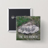 1966個の石ボタン 缶バッジ (正面&裏面)