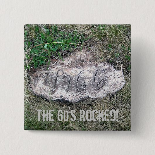 1966個の石ボタン 缶バッジ (正面)