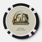 1966年から釣り堀にハマってる 60歳の誕生日 ポーカーチップ (裏面)