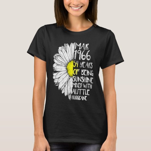 1966年に作られたマーチガール54th Sunshine Hurricane Bi Tシャツ (正面)