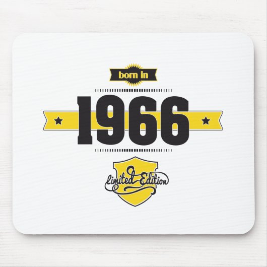 1966年に生まれて下さい(choco&yellow) マウスパッド (正面)