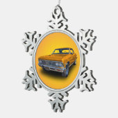 1966年のシボレーCHEVELLE スノーフレークピューターオーナメント (右)