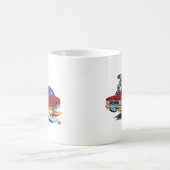 1966年のChevelleのあずき色車 コーヒーマグカップ (中央)