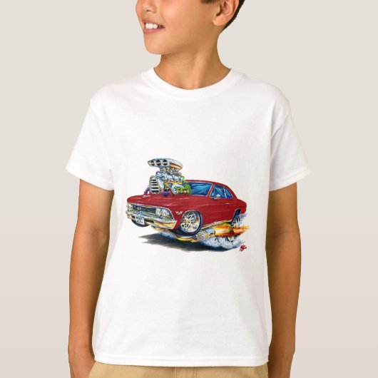 1966年のChevelleのあずき色車 Tシャツ (正面)