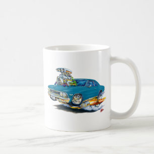1966年のChevelleのティール(緑がかった色)車 コーヒーマグカップ