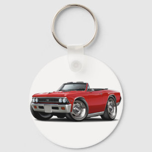 1966年のChevelleの赤いコンバーチブル キーホルダー