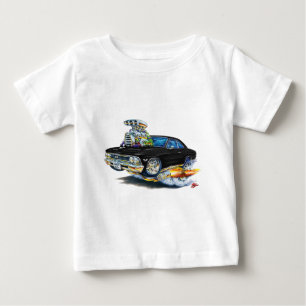 1966年のChevelleの黒い車 ベビーTシャツ