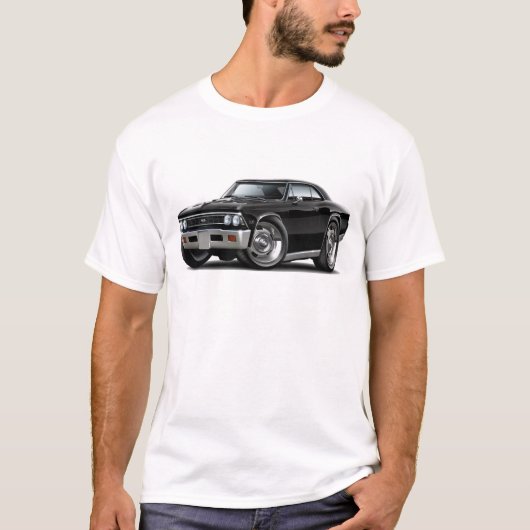 1966年のChevelleの黒い車 Tシャツ (正面)