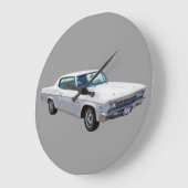 1966年のChevrolet Caprice 427筋肉車 ラージ壁時計 (傾斜)