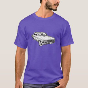 1966年のChevy Chevelle SS 396のイラストレーション Tシャツ
