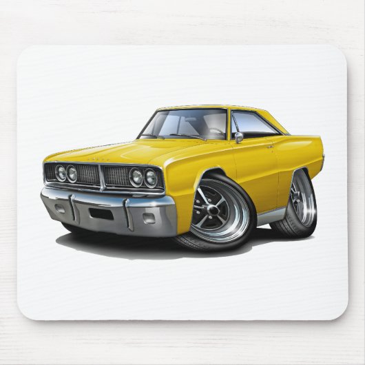 1966年のCoronetの黄色い車 マウスパッド (正面)