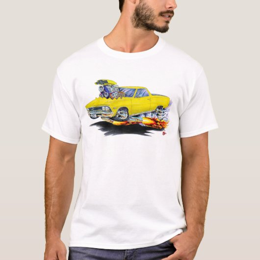 1966年のEl Caminoの黄色いトラック Tシャツ (正面)