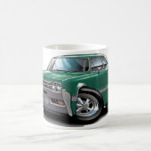 1966年のOldsのカットラスのティール(緑がかった色)車 コーヒーマグカップ (中央)