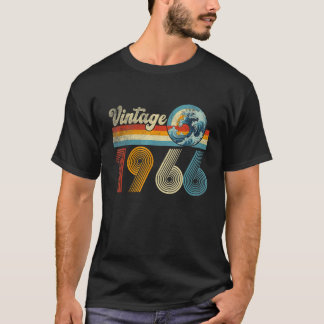 1966年クラシック 60歳 レトロ バンタン 誕生日祝い Tシャツ
