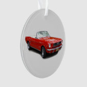 1966年レッドコンバーチブルアクリルオーナメント オーナメント (正面)