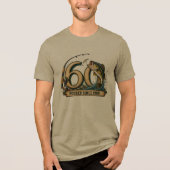 1966年生まれの釣り好き60歳の誕生日お祝いTシャツ トライブレンドTシャツ (正面)