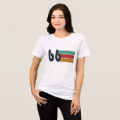 1966年生まれの60歳の誕生日プレゼント トライブレンドTシャツ (正面全面)