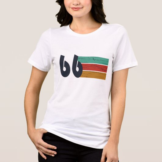 1966年生まれの60歳の誕生日プレゼント トライブレンドTシャツ (正面)