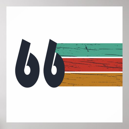 1966年生まれの60歳誕生日プレゼント ポスター (正面)