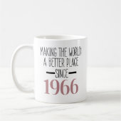 1966年生まれ 60歳 女性 母へのギフト コーヒーマグカップ (左)