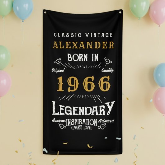 1966年製レジェンドの60歳の誕生日 横断幕