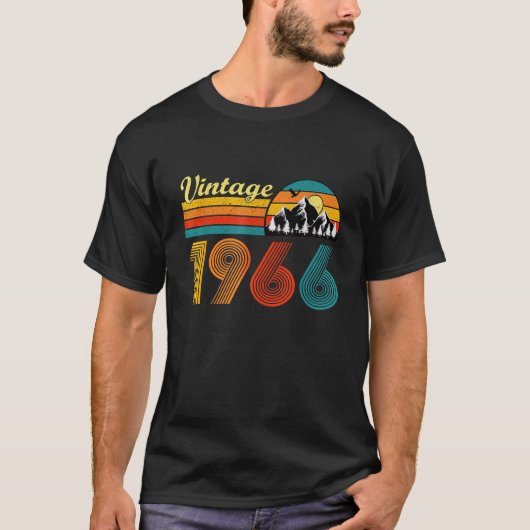 1966年製 ビンテージ おもしろ 誕生日デザイン Tシャツ (正面)