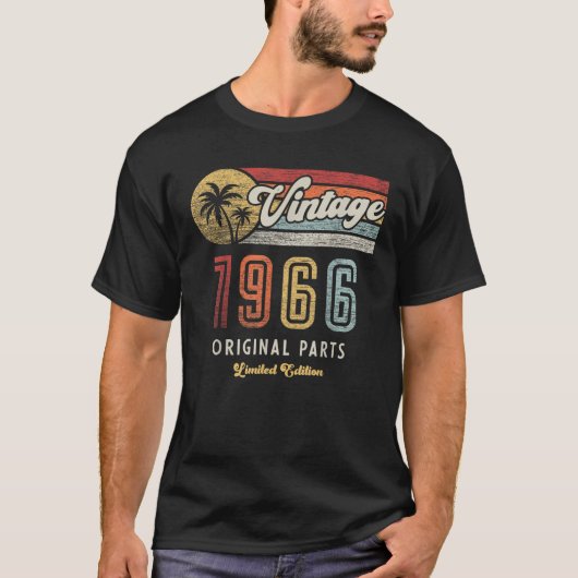 1966年限定版 ギフト 面白い レトロ Tシャツ (正面)