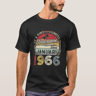 1966年1月限定版装備品レトロ56Th Bda Tシャツ