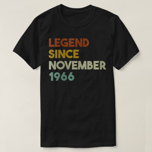 1966年11月以来の女性の伝説 54歳の誕生日 ギ Tシャツ (デザイン正面)