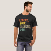 1966年2素晴らし月以来57誕生日57年 Tシャツ (正面フル)