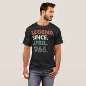 1966年4月伝説年1966レトロ1966伝説S Tシャツ (正面フル)