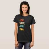 1966年6月からエピック 56歳 56回目の誕生日 Tシャツ (正面フル)