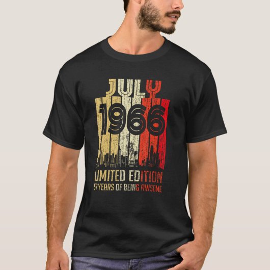 1966年7月57歳素晴らし Tシャツ (正面)