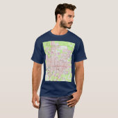 1966年 フロリダ州ゲインズビル ヴィンテージ地図 巨大サイズ Tシャツ (正面フル)
