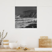 1966年、ボデガ駅付近のサーフとロック ポスター (キッチン)