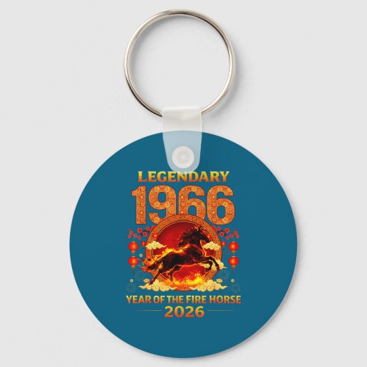 1966年 丙午 60歳の誕生日 中国 キーホルダー (正面)