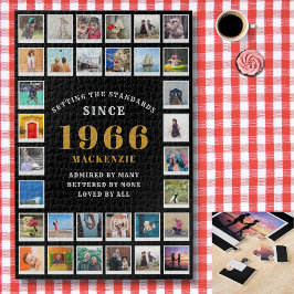 1966年 家族の思い出 60歳の誕生日フォトコラージュ ジグソーパズル