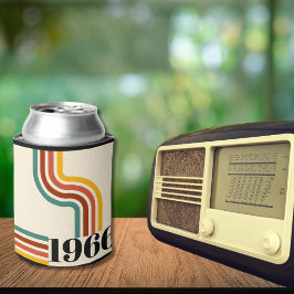 1966年 60歳の誕生日 レトロ ストライプ ヴィンテージ 缶クーラー