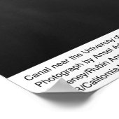 1966年UC Davis近郊の運河 ポスター (角)