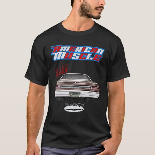 1966彗星,サイクロン改造,マッスルカー,アメリカ車 Tシャツ (正面)