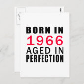 1966生まれ年に完全熟成 ポストカード (正面/裏面)